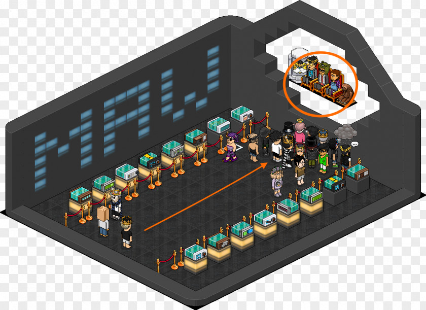 New Record Habbo Electronics Microcontroller Television Room PNG