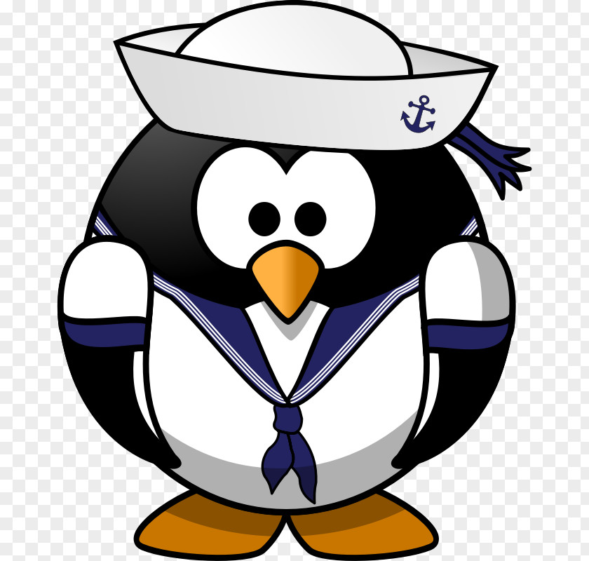 Small Penguin Cliparts Sea Captain Sailor Ship Clip Art PNG
