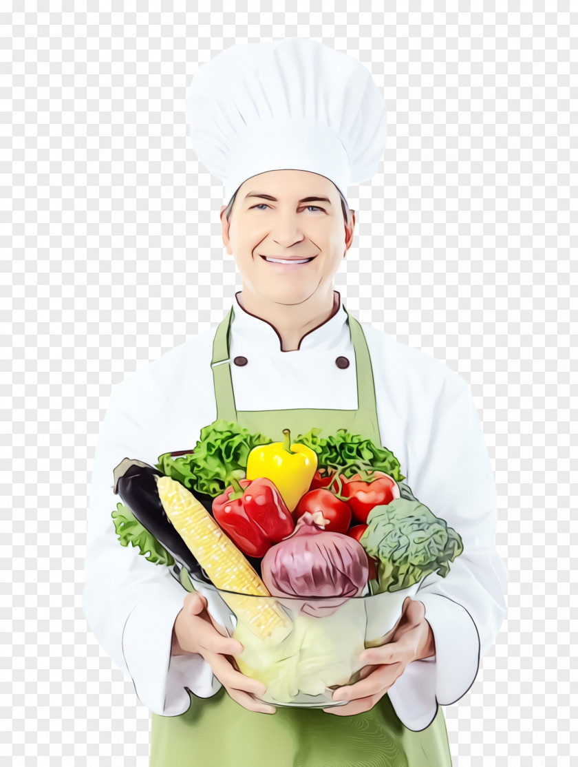 Lettuce Garnish Cook Vegetable Chef Food Leaf PNG