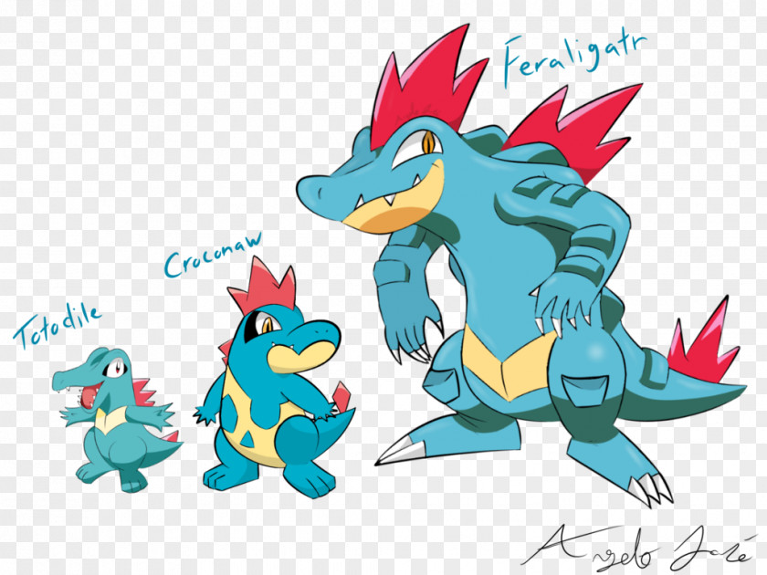 Pokemon Totodile Evolution Pokémon Cyndaquil Chikorita PNG