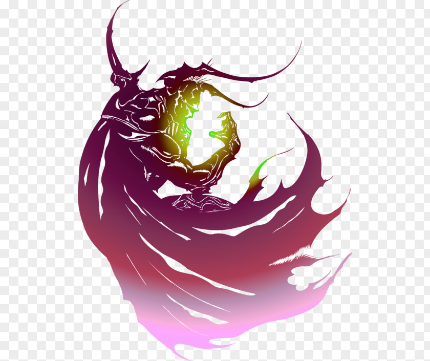 Purple Simple Devil Decoration Pattern Final Fantasy IV (3D Remake) II VIII Tactics Advance PNG