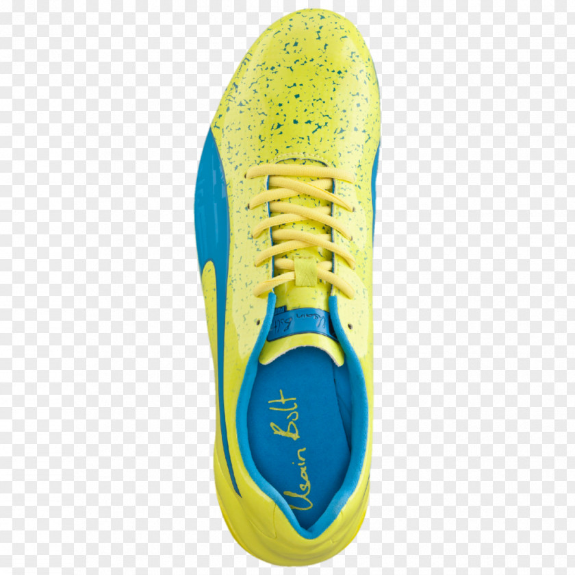 Usain Bolt Electric Blue Aqua Turquoise Shoe Teal PNG