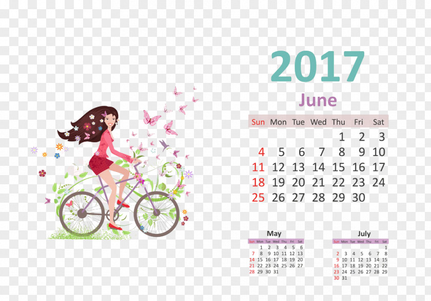 2017 Calendar Book PNG