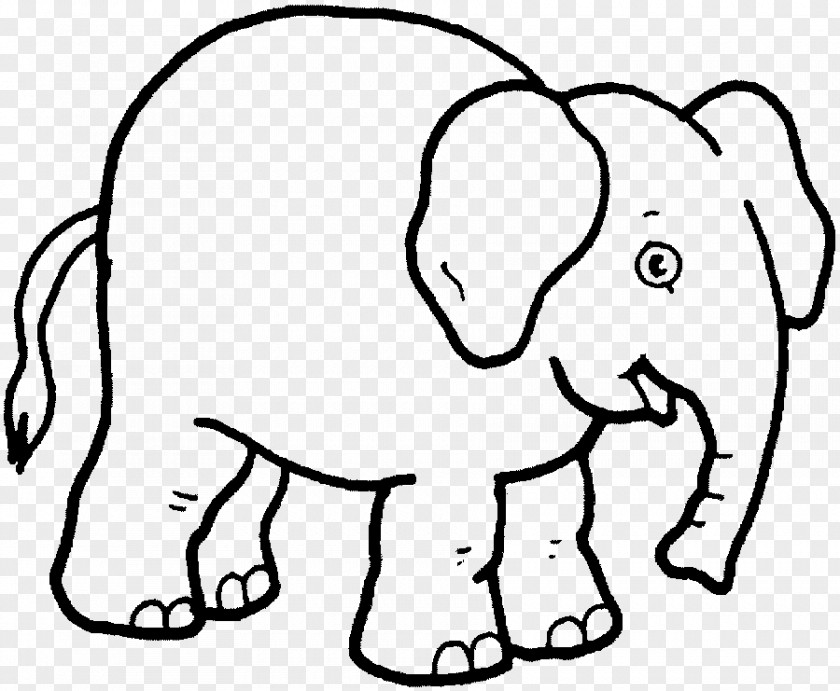 Elephant Drawing Coloring Book Clip Art PNG