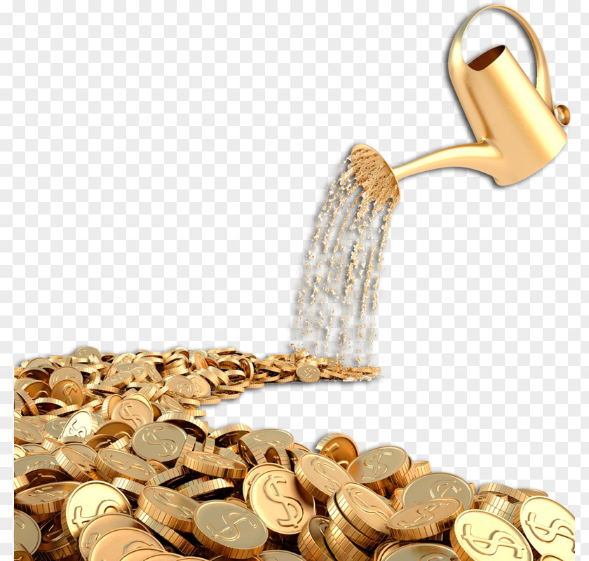 Gold Coin Bullion Stock Photography PNG