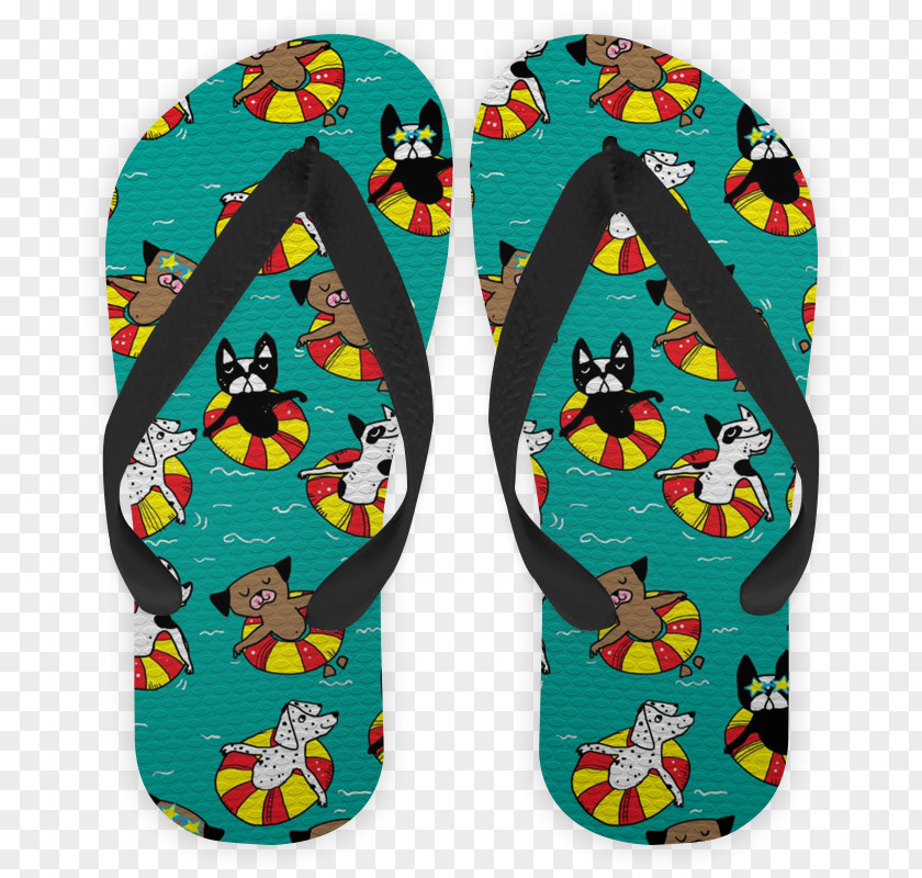 Regular Flip-flops Shoe Teal PNG