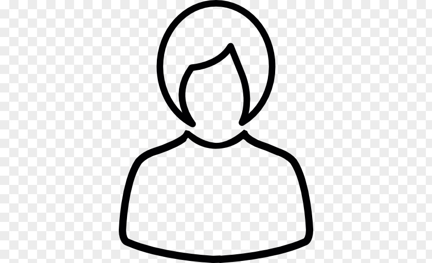 Short Hair Silhouette Female PNG