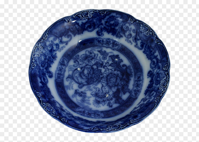 Blue And White Porcelain Bowl Plate Pottery Ceramic Platter Tableware PNG