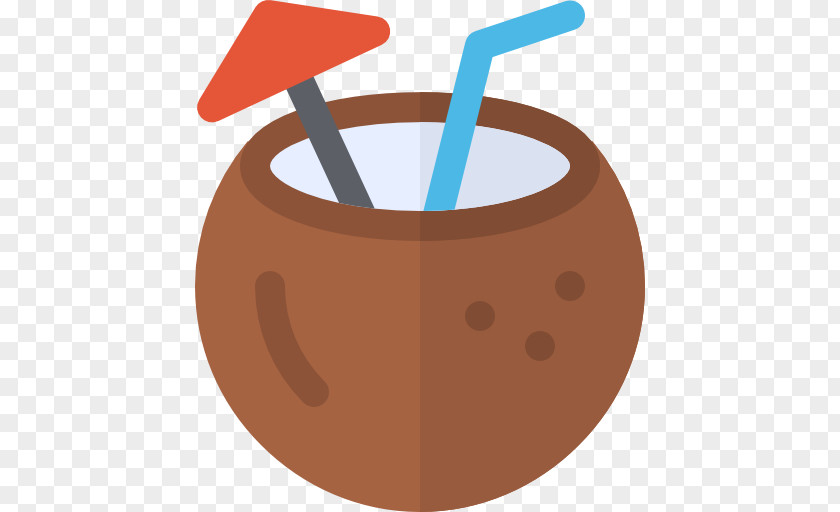 Coconut With Straw Food Clip Art PNG