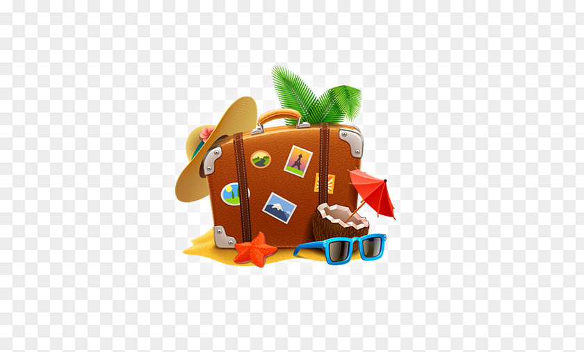 Island Trip Wants To Travel Suitcase Vacation Icon PNG