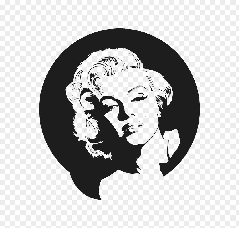 Marilyn Monroe Wall Decal Sticker Art PNG