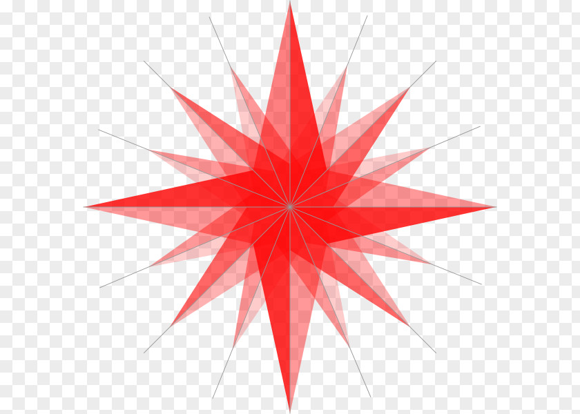 Compass Rose Transparent Paper Herrnhut Moravian Star Red Church PNG