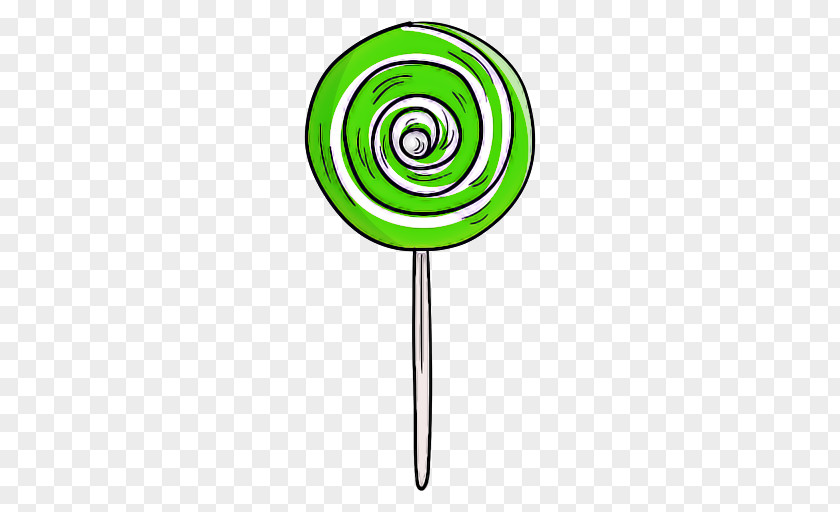 Green Spiral Lollipop PNG