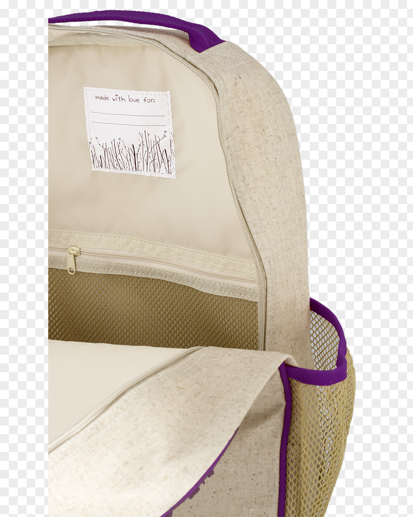 Purple Dandelion Backpack Bag Satchel Linen Pocket PNG