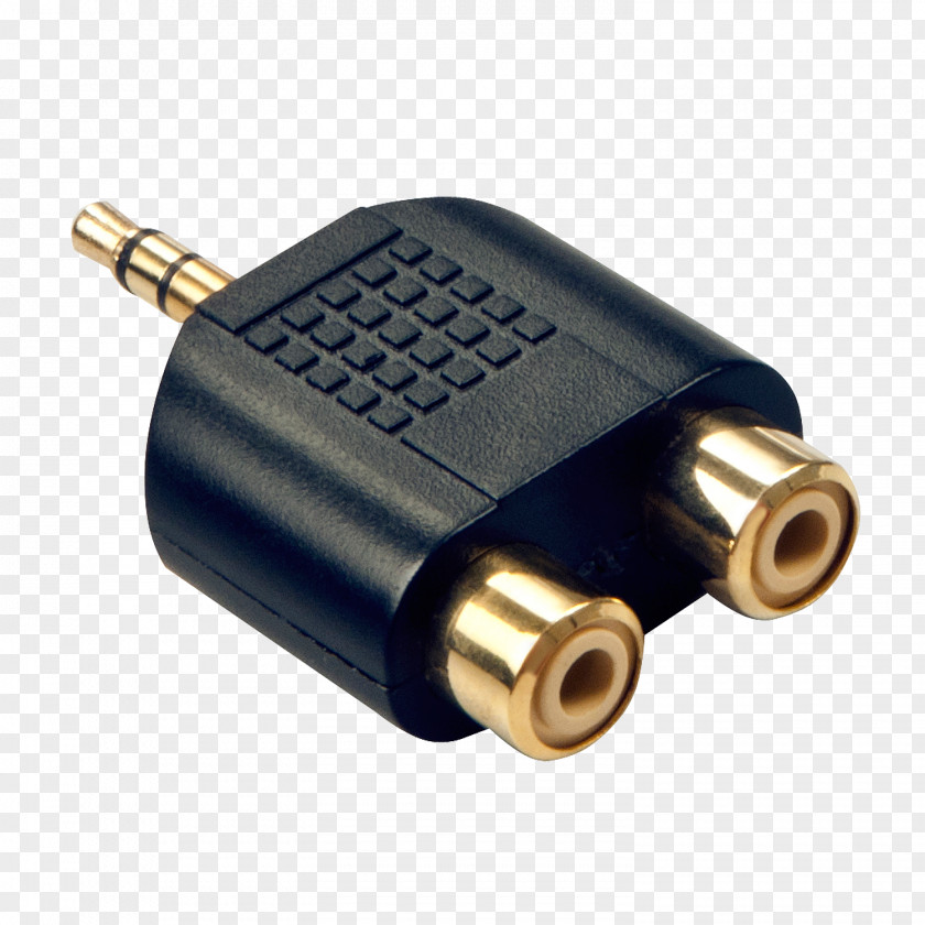 Adapter RCA Connector Phone Stereophonic Sound Audio PNG