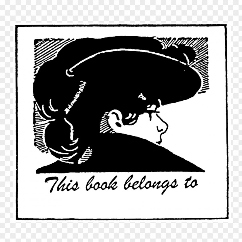 Book Bookplate Art Rubber Stamp PNG