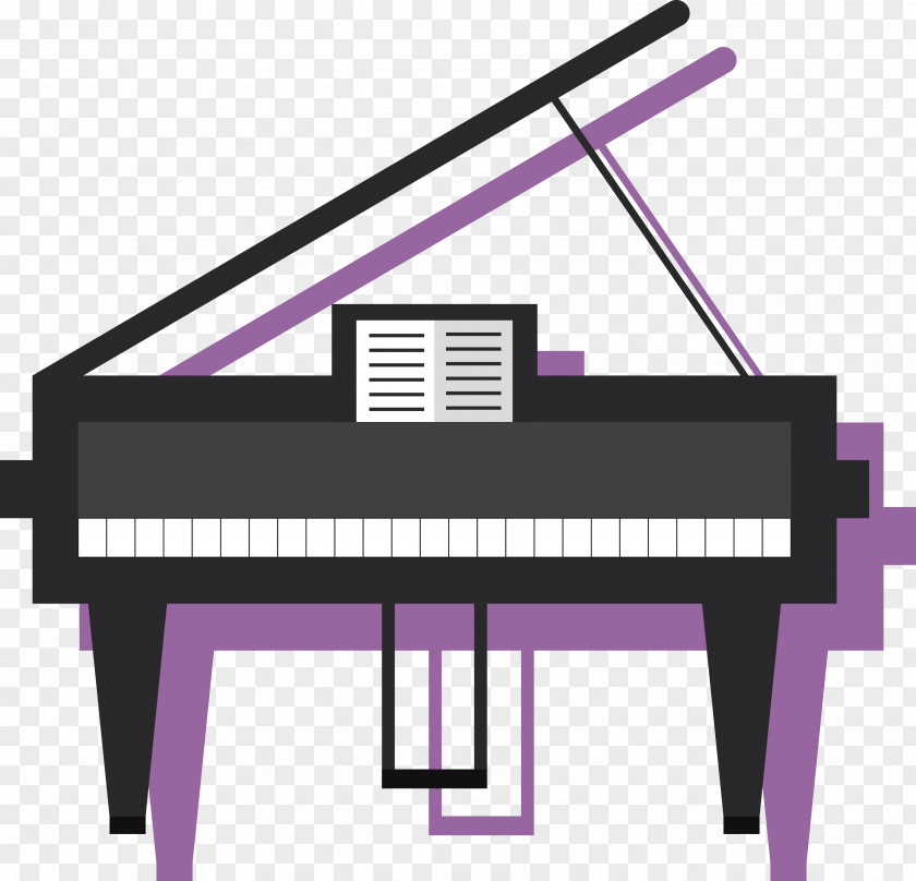 Vector Cartoon Piano Icon Musical Keyboard Drawing PNG