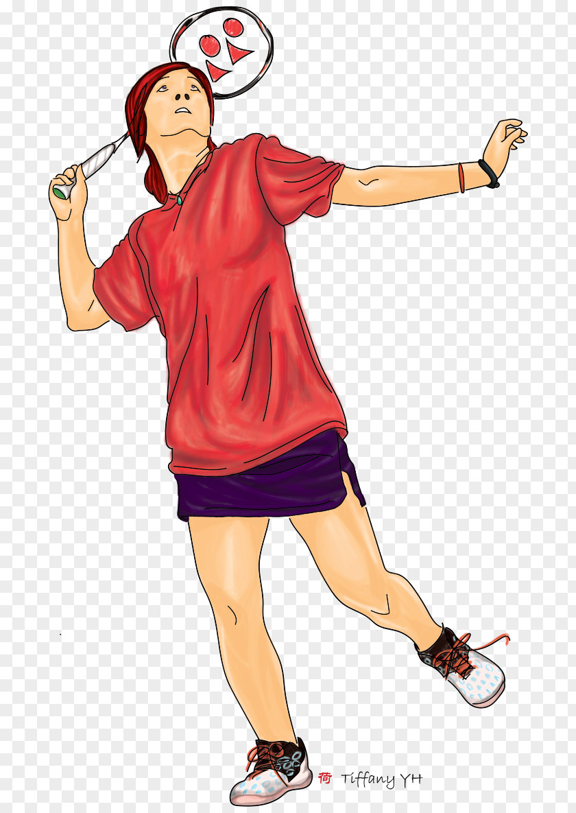 Badminton Cartoon Shoe Shoulder Character PNG