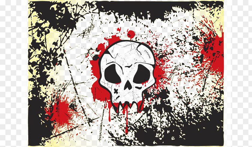 Cool Small Skull Facebook Emo Art PNG