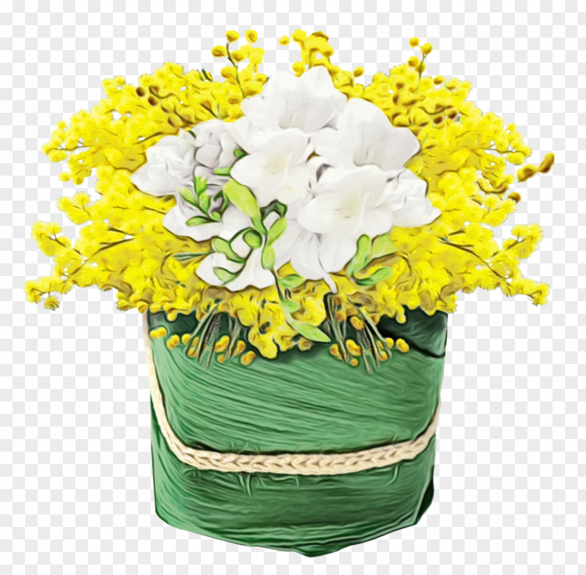 Flower Cut Flowers Yellow Bouquet Plant PNG