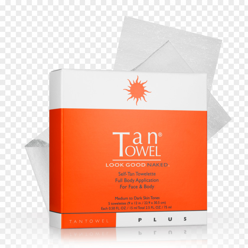 Unfolded Towel Lotion Tan Half Body Plus 10 Count Sunless Tanning Self-Tan Towelette Full Application For Face & Sun PNG