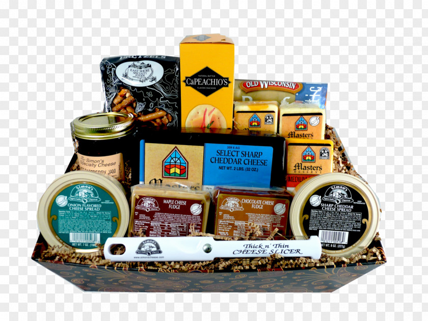 Cheddar Food Gift Baskets Cheese Curd Cracker PNG