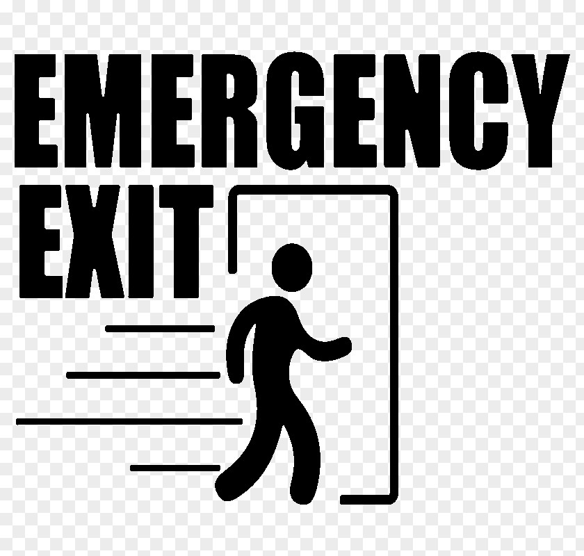 Fire Exit Emergency Service In Case Of Telephone Number Trademark PNG