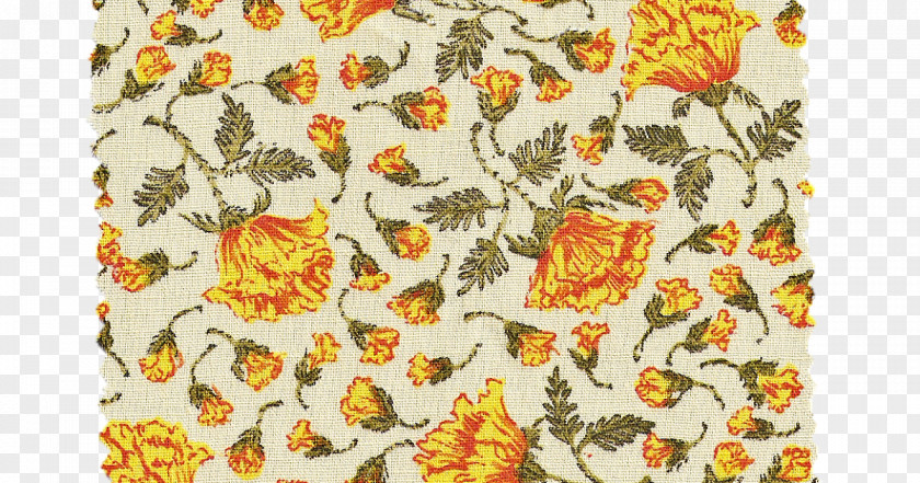 Retro Material Flower Floral Design Textile Pattern PNG