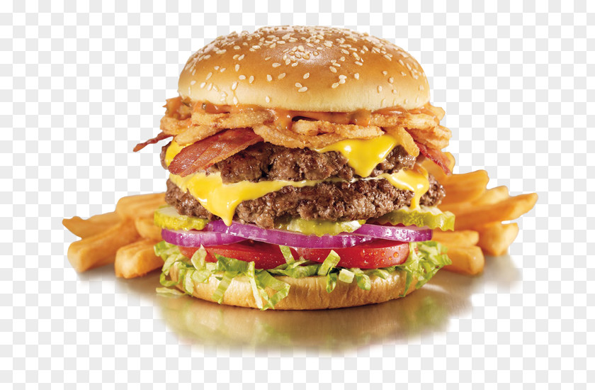 Spareribs Rack Cheeseburger Hamburger French Fries Cheese Bacon PNG