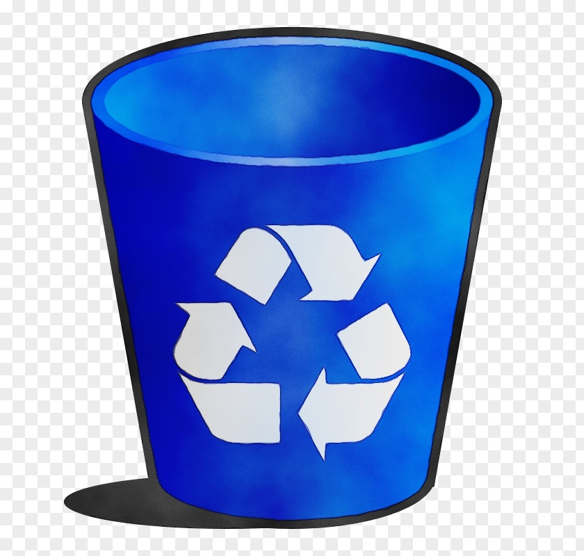 Tableware Waste Container Blue Cobalt Mug Drinkware Cylinder PNG