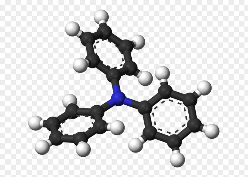 Triphenylamine Ball-and-stick Model Diazepam Chemical Formula Substance Compound PNG