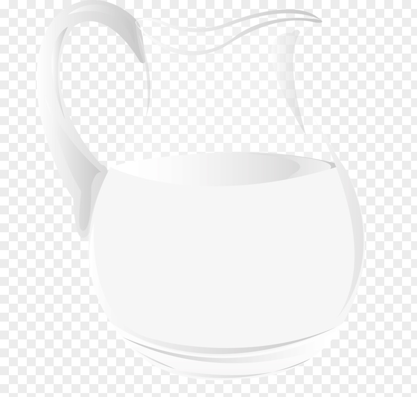 Glass Kettle White Black Pattern PNG