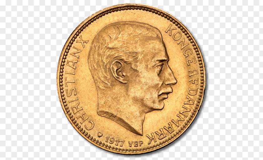 Gold Coin Danish Krone PNG