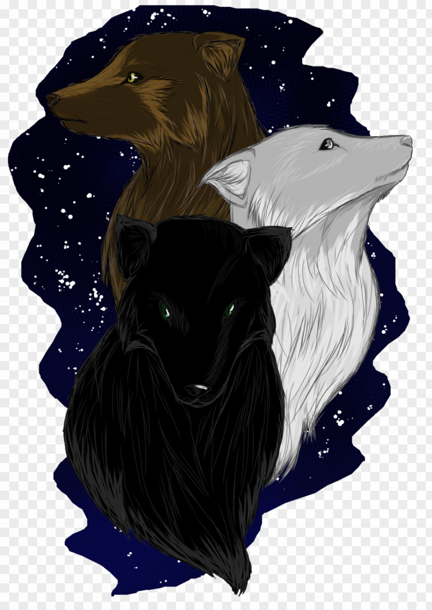 Starry Sky Dog Pack Canidae Carnivora Mammal PNG