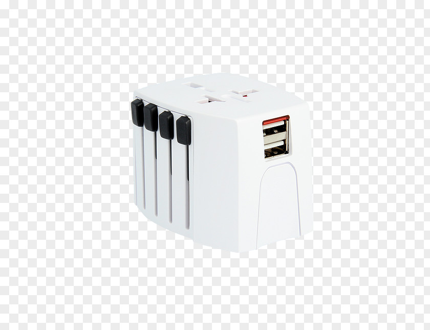 USB Battery Charger Adapter Reisestecker Travel PNG