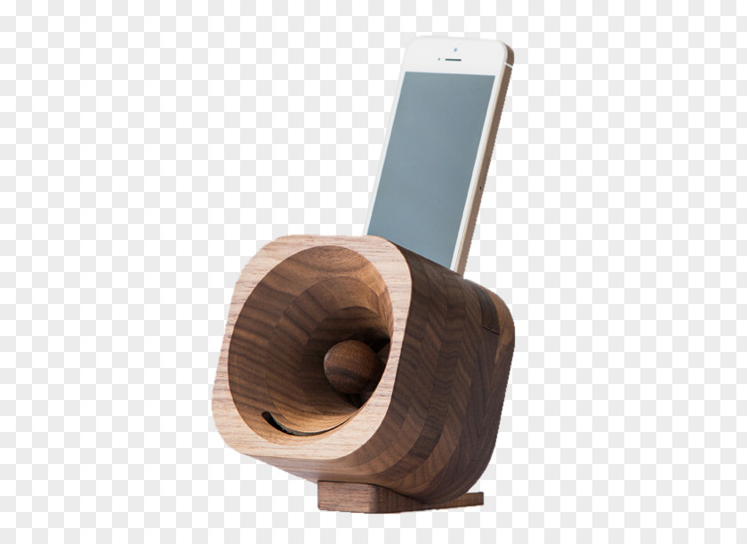 Wooden Speaker IPhone 5s Amplifier Loudspeaker Smartphone Wood PNG