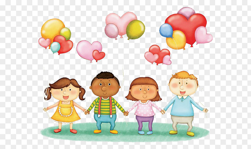 Children And Balloons Balloon Clip Art PNG