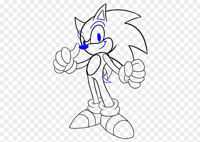 Fuk Upper And Lower Ends Shading Black White Sonic The Knight Chronicles: Dark Brotherhood Shadow Hedgehog Drawing PNG