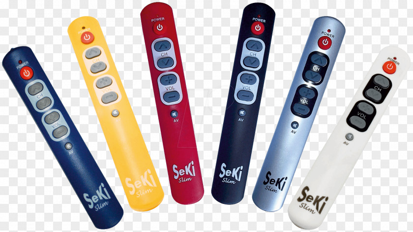 Slim Remote Controls Universal Television Set Infrared Electronics PNG