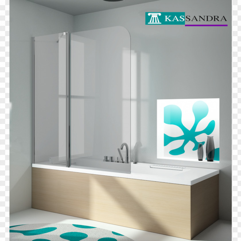 SANDRA Kassandra Folding Screen Bathtub Bathroom Door PNG