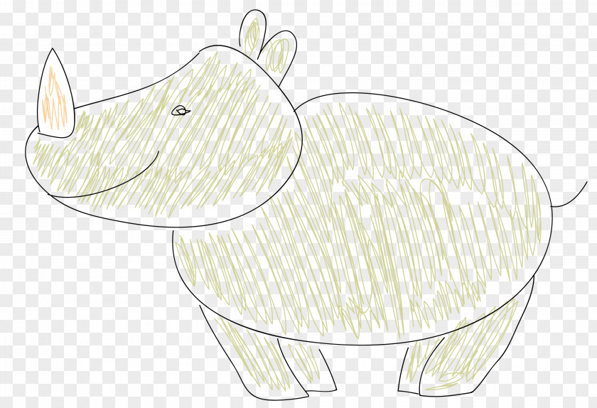 Vector Painted Hippo Material Cartoon Mammal Illustration PNG