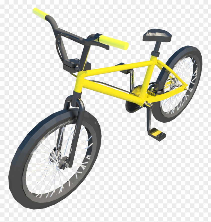 Bmx Bicycle Wheels BMX Bike Yellow PNG