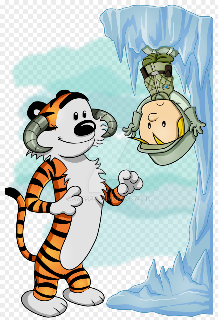Calvin And Hobbes Wampa Snowman Art PNG