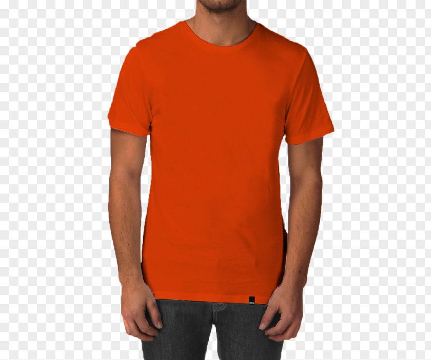 T-shirt Hoodie Polo Shirt Orange Collar PNG