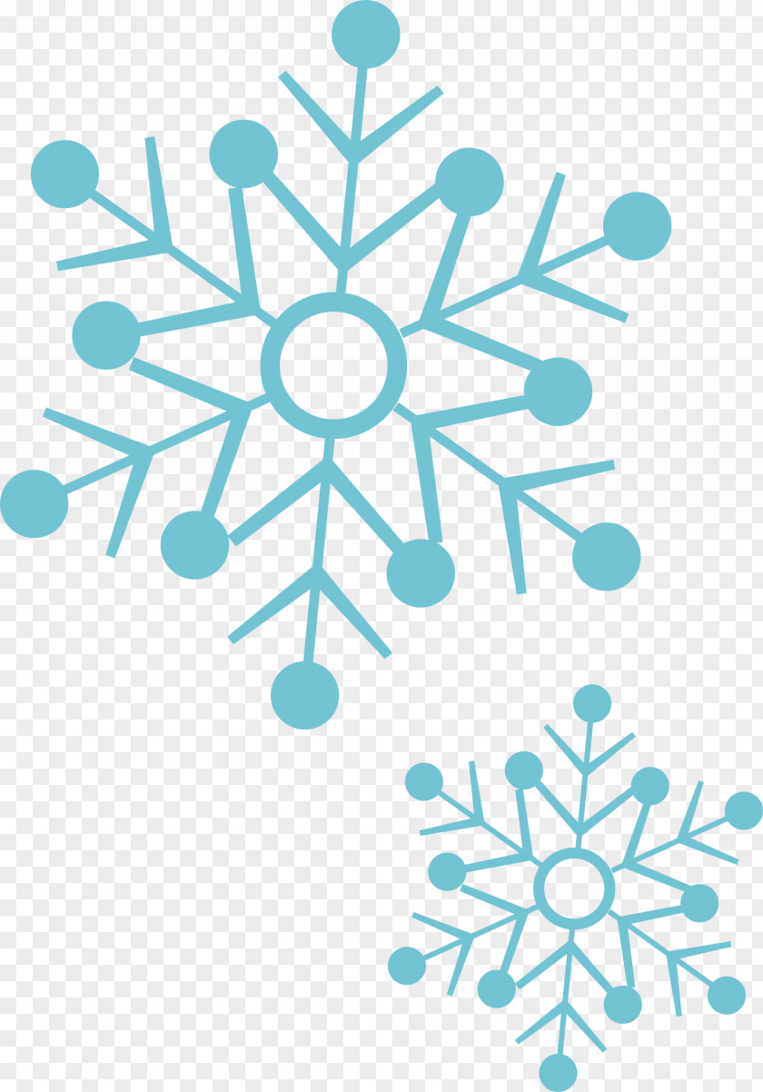 Blue Snowflake Creative Graphic Design Icon PNG