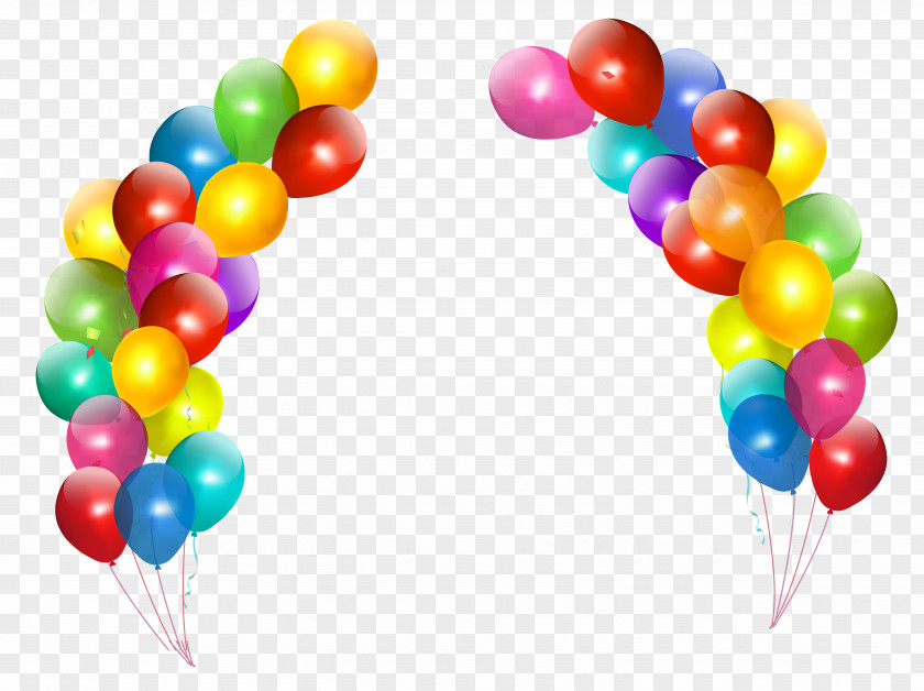 Colorful Balloons Decor Transparent Clipart Balloon Birthday Clip Art PNG
