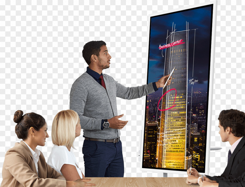 Creative Annotation Samsung 55IN Flip ALL-IN-ONE Interactivity Chart Presentation PNG