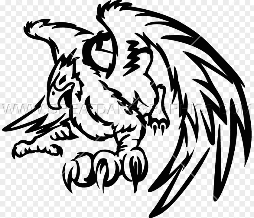 Gryphon Clip Art Black And White Visual Arts Griffin /m/02csf PNG