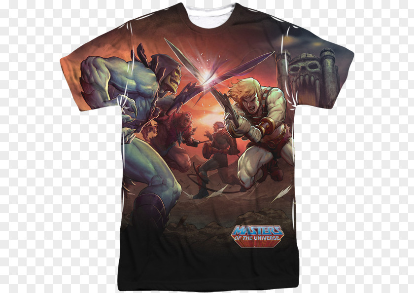 T-shirt He-Man Skeletor Battle Cat She-Ra PNG