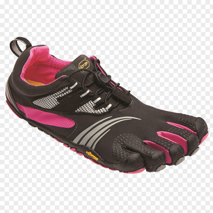 Black Pink Vibram FiveFingers Sneakers Shoe Hiking Boot PNG